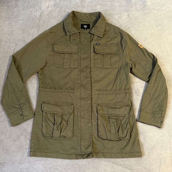 Tentree Field Jacket Women's Medium Green Military Utility Chore Coat Farm Army - Picture 1 of 11